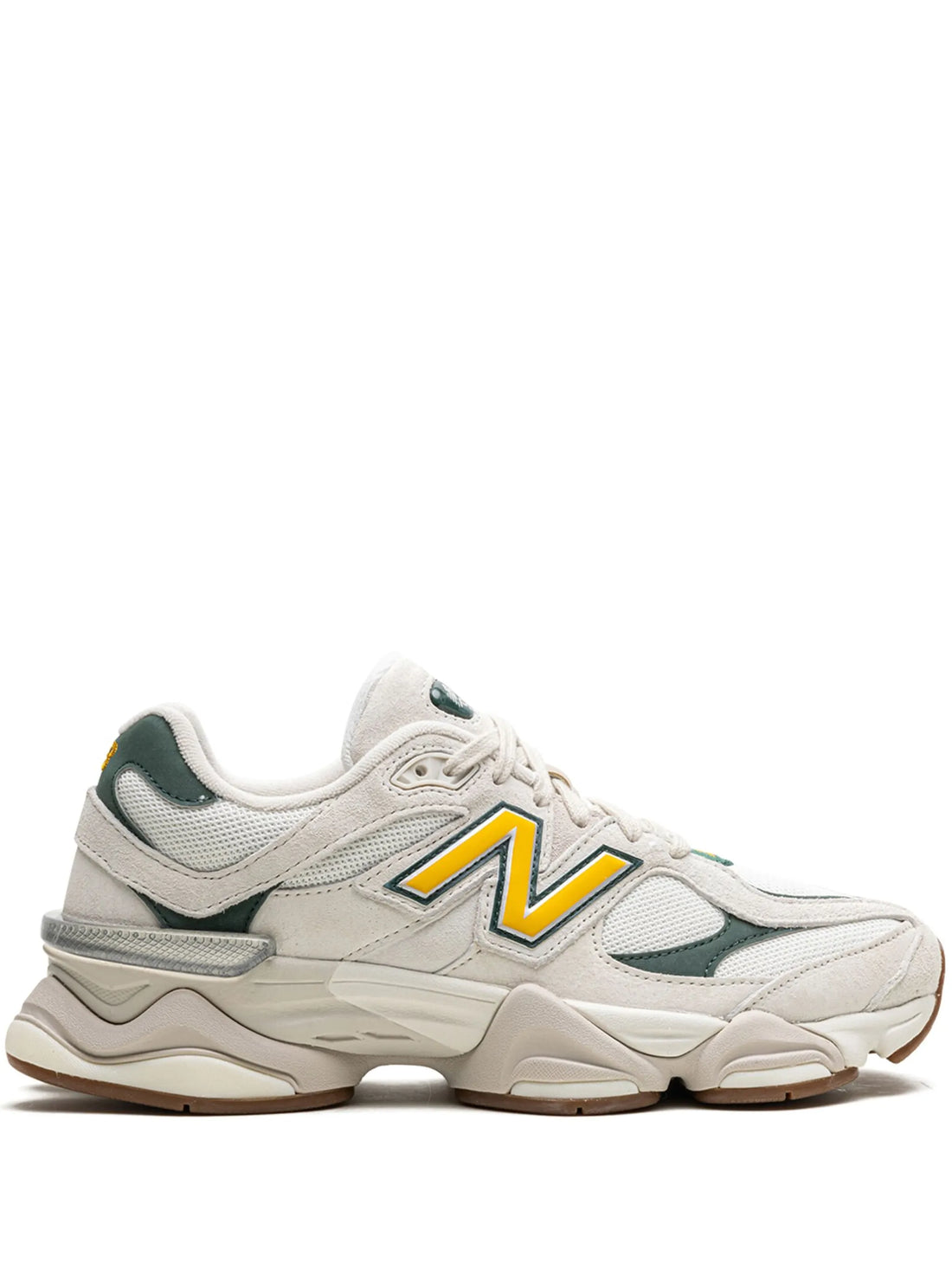 New Balance 9060 “White Green” Sneakers – Crisp Clean Look Meets Bold Retro Design
