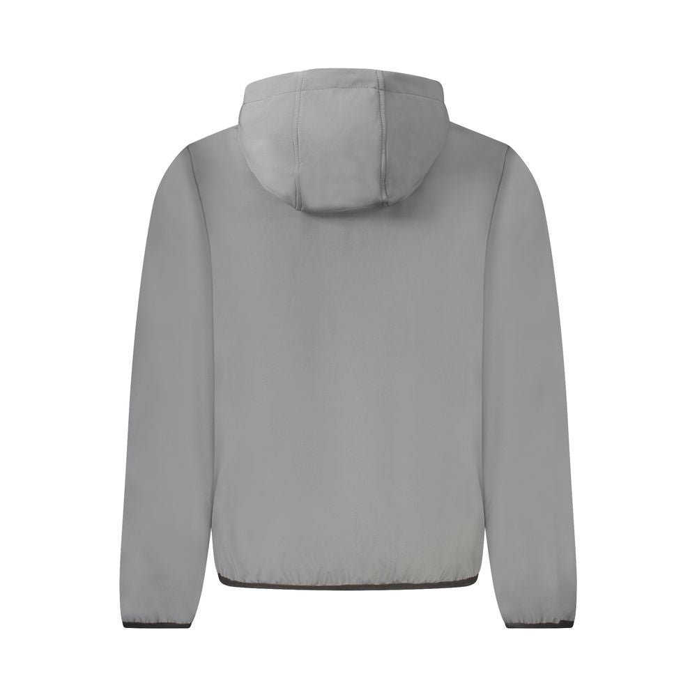 Norway 1963 Gray Polyester Men's Hooded Jacket - Kick Luxe