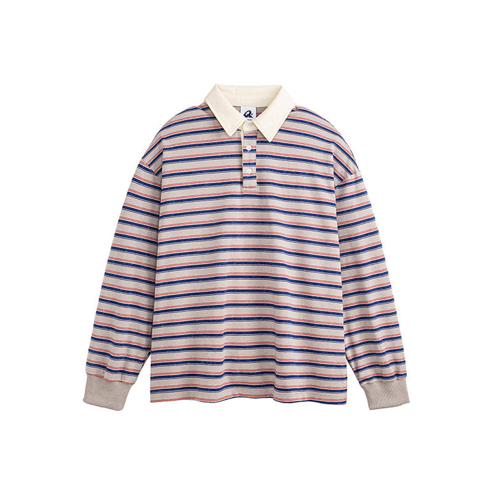 Color Matching Long Sleeve Sweater – Bold, Fresh & Comfortable for Spring