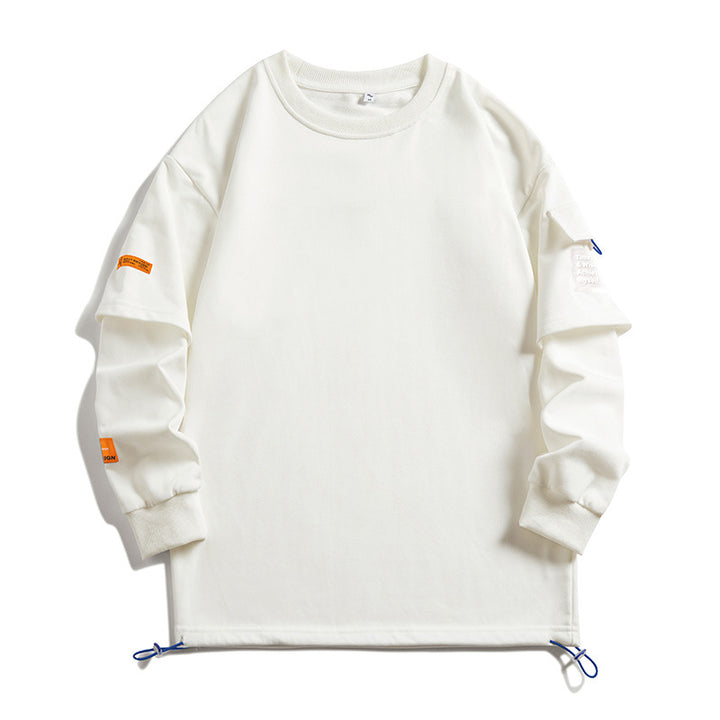 Men's Lazy Style Long Sleeve Undershirt Sweater – Effortless Comfort with Minimalist Vibes