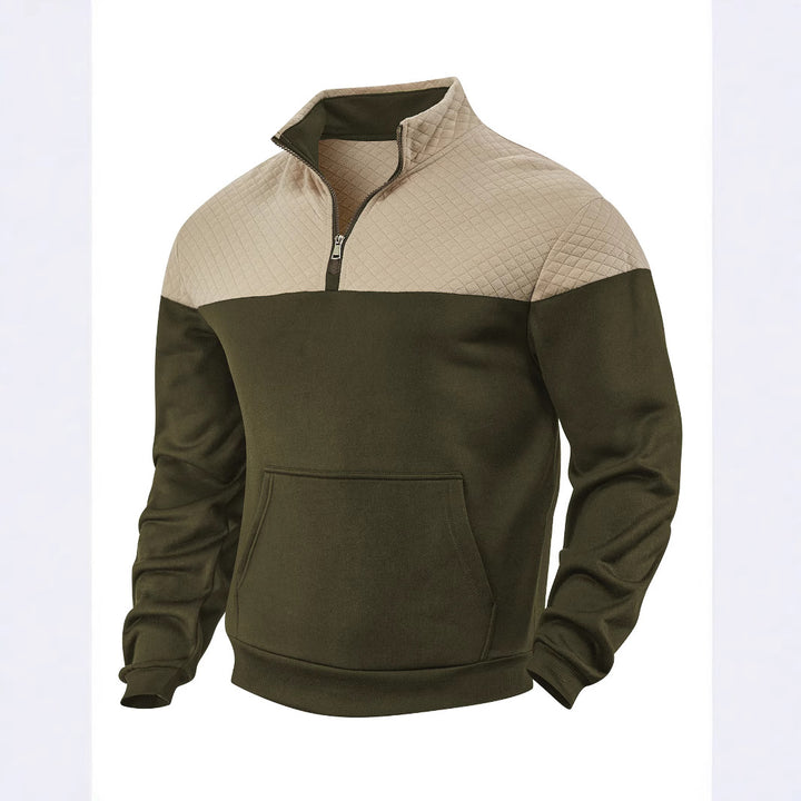 Men's Color Matching Fashion Casual Sweater – Bold Contrast, Everyday Comfort